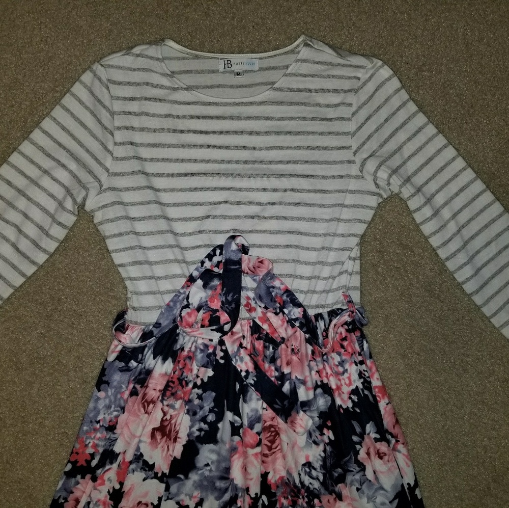 3/4 sleeve maxi dress